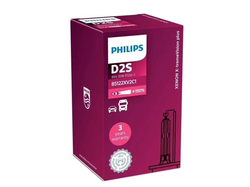 Philips D2S X-tremeVision Xenon 35W 12V+ 50% - 1 stk.