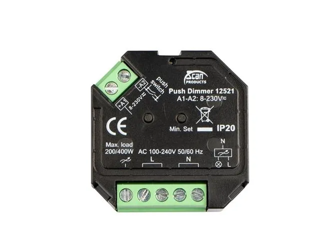 Push Dimmerpuck 200W LED DIM IP20