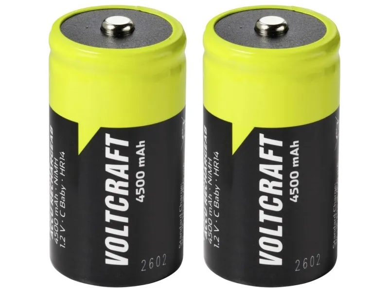 VOLTCRAFT C-batteri R14 NiMH 1,2 V 4500 mAh 2 stk
