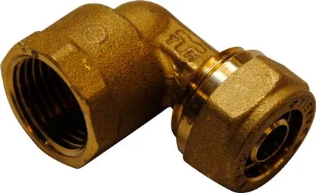 Unite vinkel kompression med muffe 20 x 2,0 mm x 34