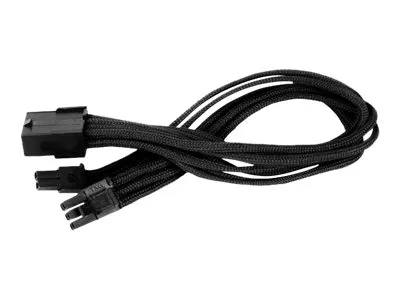 SilverStone PP07 - Strømforlengelseskabel - 8-pins PCIe-strøm (hunn) til 8-pins PCIe-strøm (6+2) (hann) - 25 cm - svart