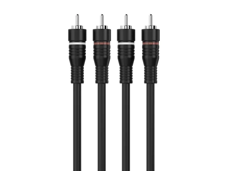 Sinox Phono kabel. 1,2m. Sort