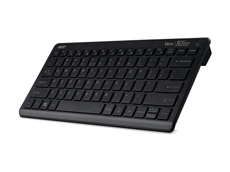 Acer AAK123 - Tastatur- og mussett - trådløs - 2.4 GHz - QWERTY - amerikansk engelsk - svart - løsvekt