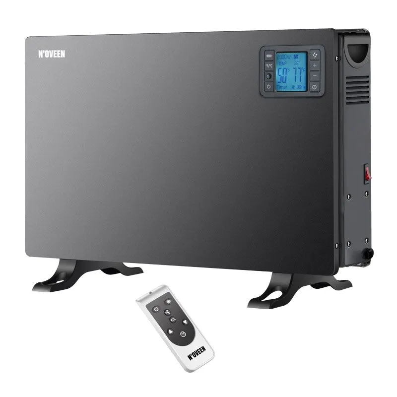 Noveen CH7100 LCD Smart, Elektrisk konvektor-romvarmer, 24 timer, Innendørs, Gulv, Svart, LCD