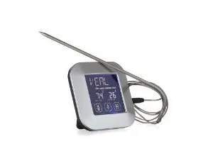 Stegetermometer elektronisk med timer og minutur 0-250C,6 stk/krt