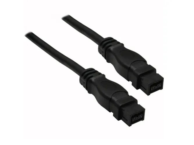 InLine FireWire M-M 1.8m, Svart, 1,8 m, 9-p, 9-p, Hankjønn/hankjønn, 1 stykker