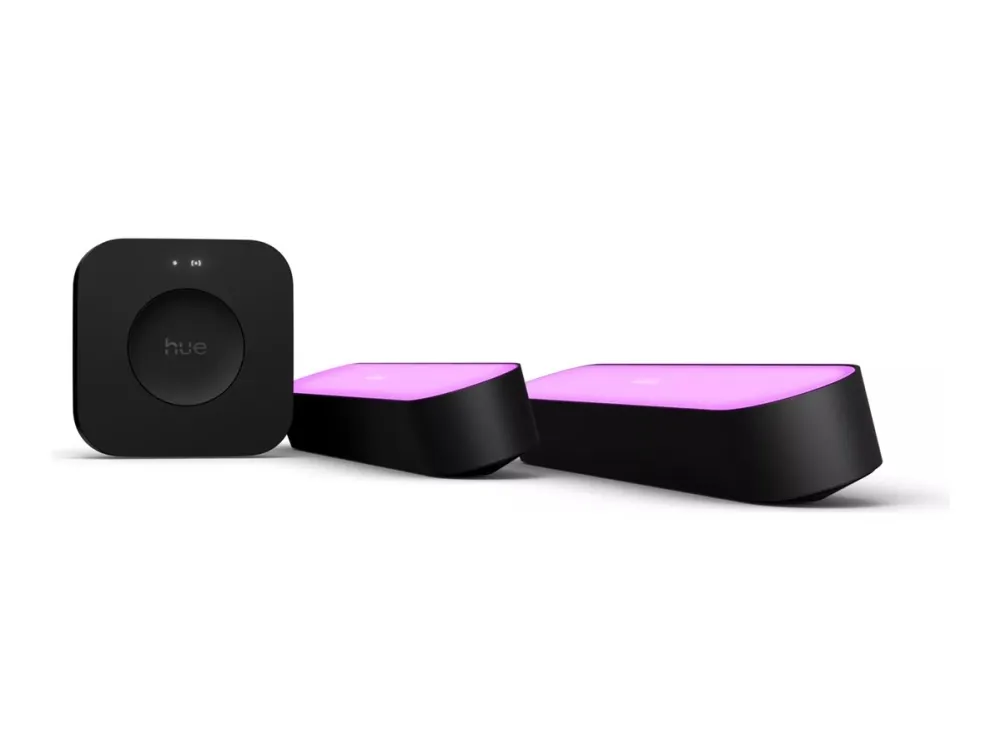 Philips Hue - Lysstang - LED - 6.7 W - nyanse hvit og fargestemning - 2000-6500 K - svart (en pakke 2)