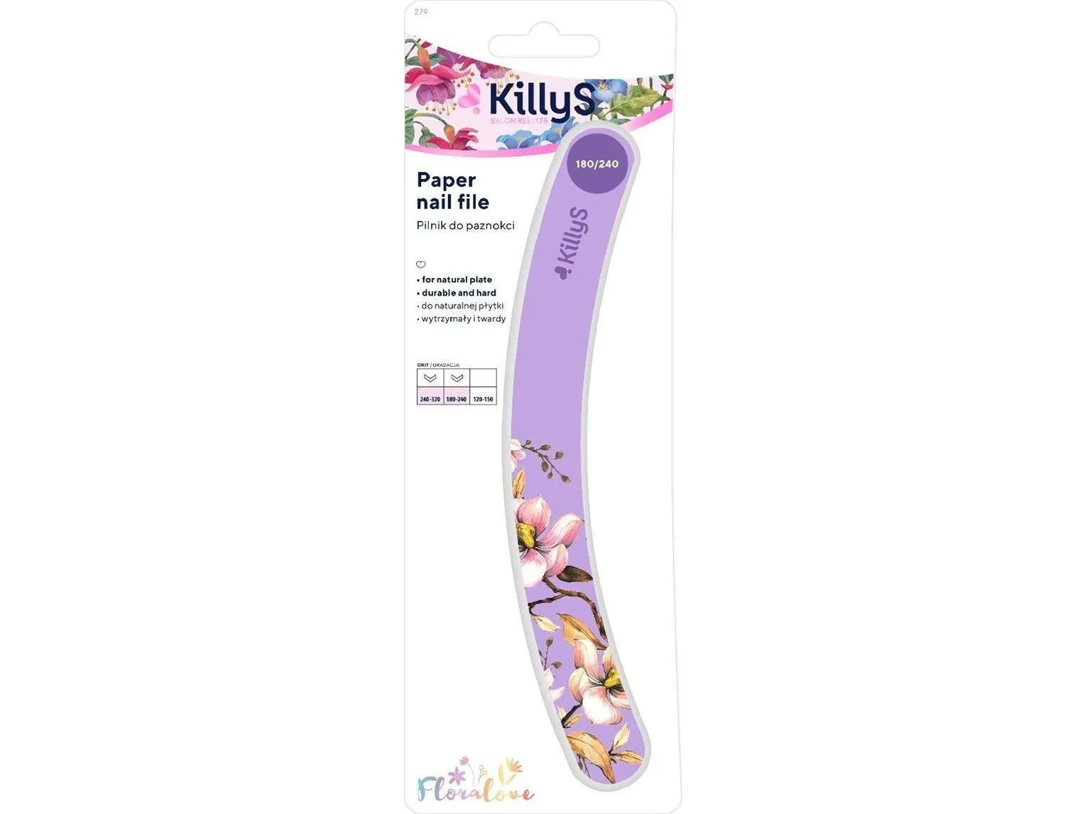 KILLYS_Floralove Papir Neglefil papirfil Banana Violet 180/240