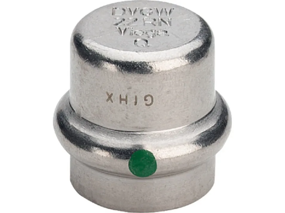 Sanpress inox slutmuffe 28 mm rustfrit stål