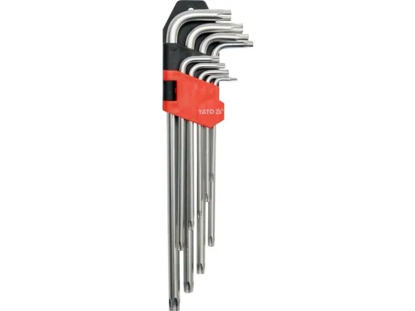 Sæt med TORX unbrakonøgler (lange) 9 bits YT-0512 Yato