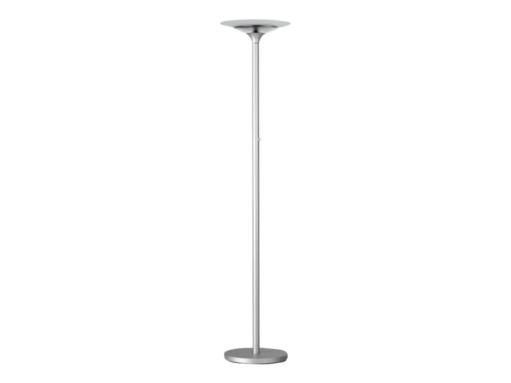 Unilux Premium Variaglass - Torchiere-gulvlampe - LED - 22 W - klasse A+ - 3000 K - metallgrå, mattert