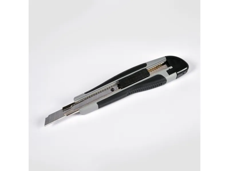 Hobbykniv 9mm Låsbar & Gummigreb - (24 stk.)