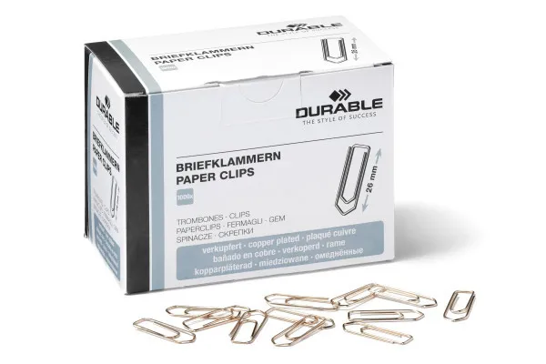 Durable 120524, Kobber, 26 mm, 1000 stykker