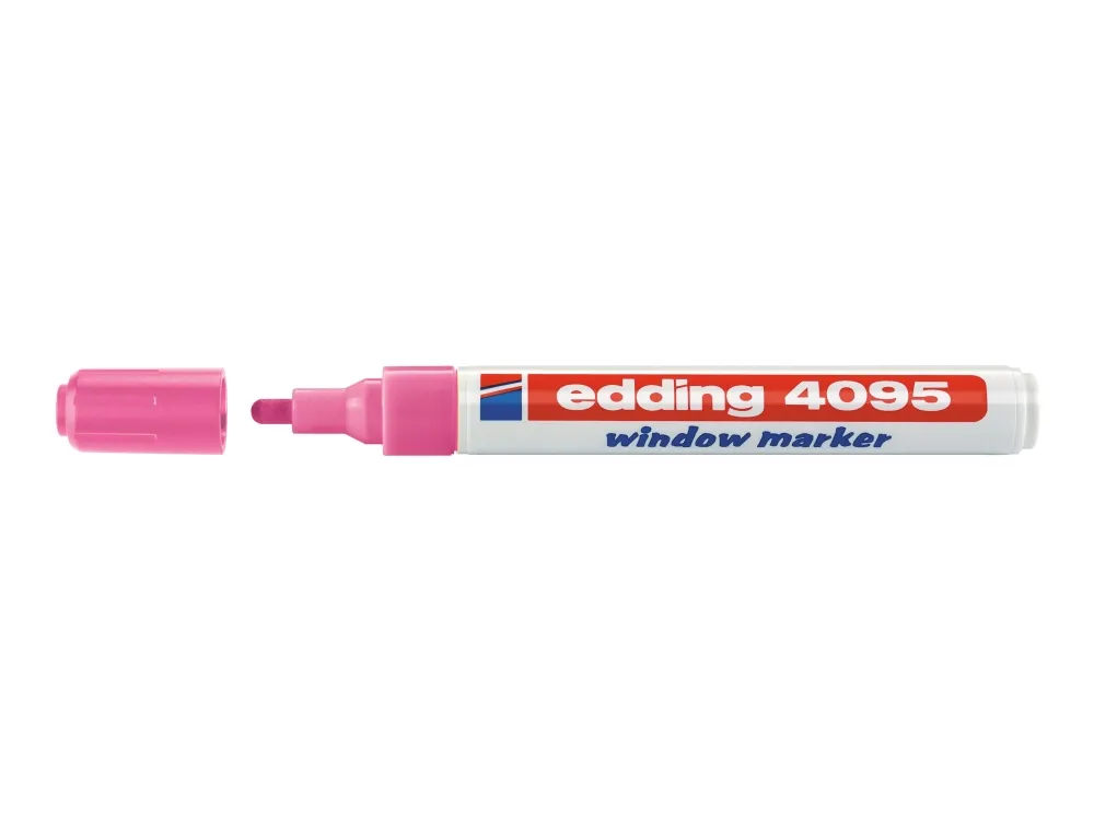 edding 4095 window - Markør - for glass - neonrosa - vannbasert blekk - 2-3 mm
