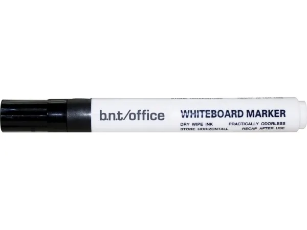 Whiteboardmarker rød med konisk spids med 2 til 3 mm skriftbredde. Praktisk lugtfri pen. Gitffri med låg i ABS plast.