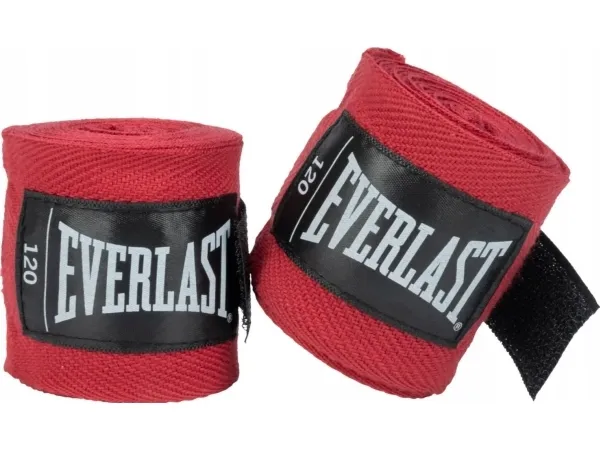 Everlast boksebandasjer (røde) pustende 305 cm