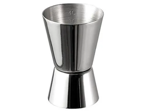 Jigger Dobbelt 2/4 CL Rustfri stål,30 stk/pk