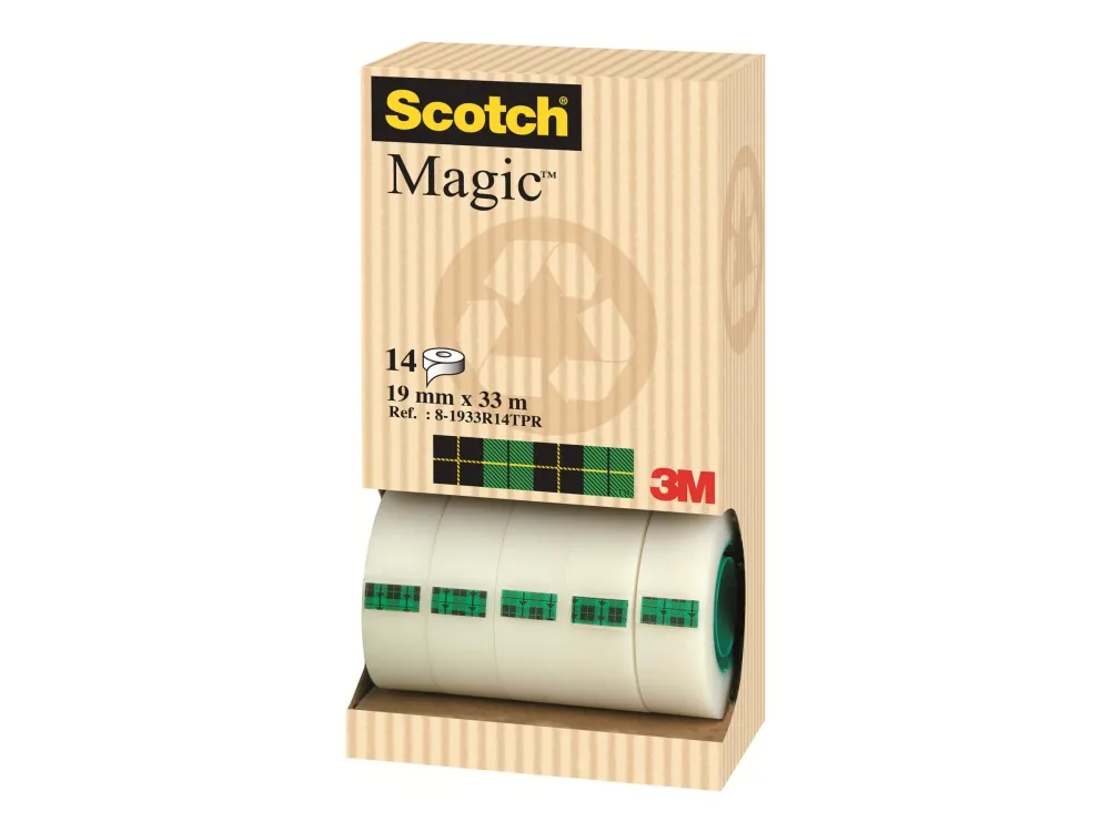 3M SCOTCH Tape 810. 19 mm, 33 m, 14 deler (3M-XA004839479)