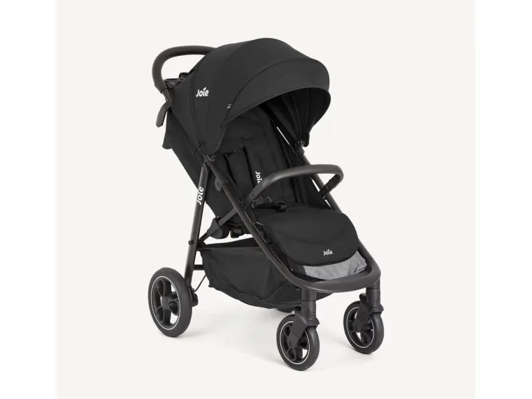 Joie Litetrax Pro, Baldakin, Barnevogn med reisesystem, Alle kjønn, Solide hjul, Sammenleggbar, Sort