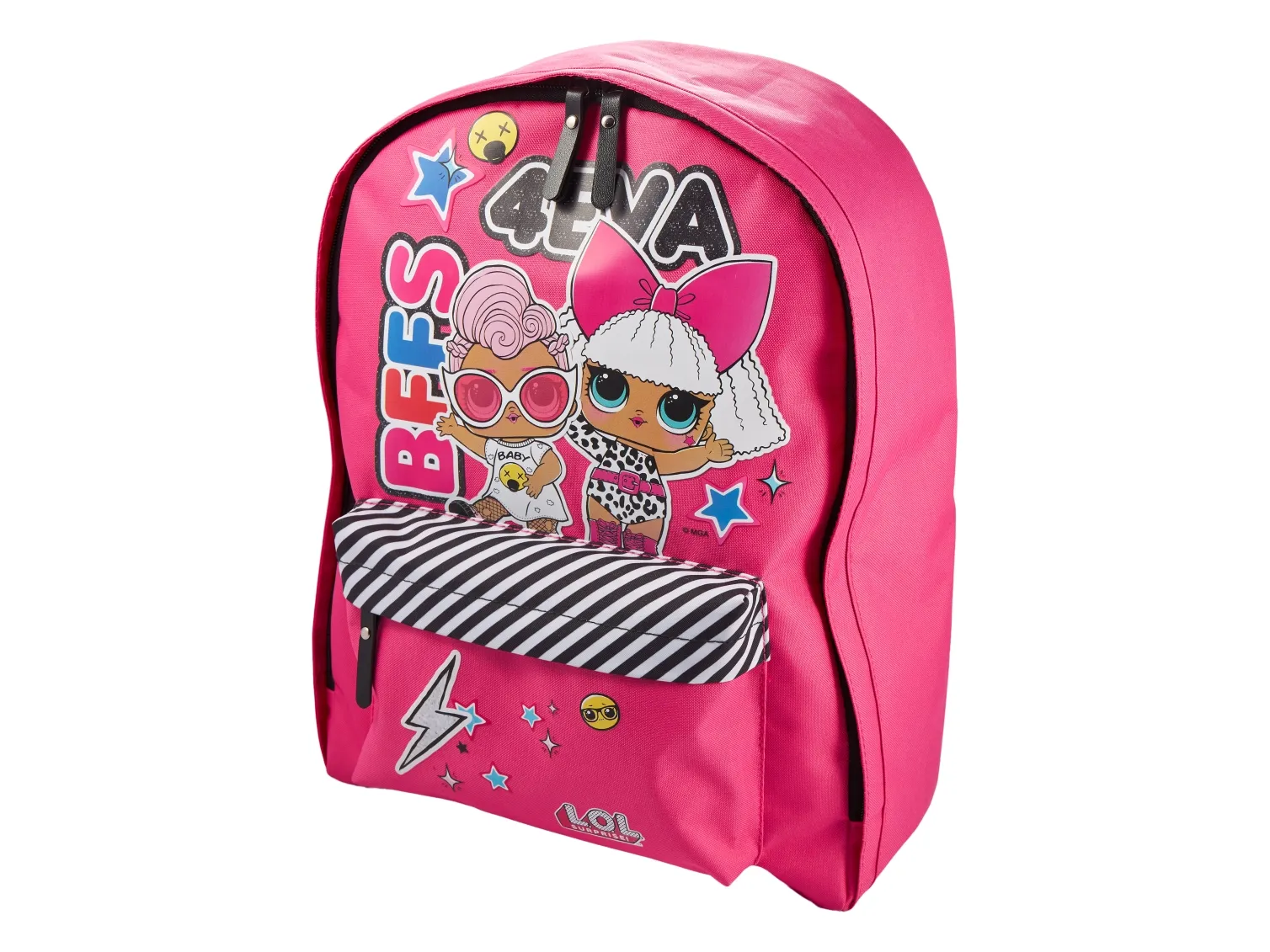 L.O.L. Surprise! Together 4Eva Backpack with front zipped pocket with padded adjustable shoulder straps