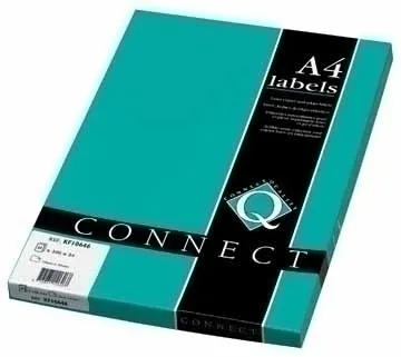 Q-Connect Q-CONNECT universaletiketter, 70x37mm, rektangulære, hvite, 100 buer.