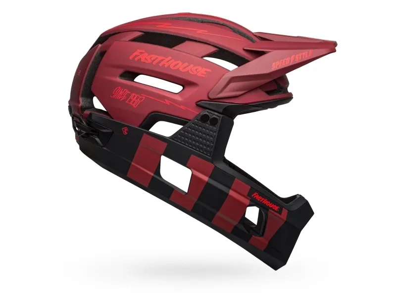 Bell Helmets Super Air R Spherical, Heldekkende hjelm, Innformet, Hjelmvisir, Matt