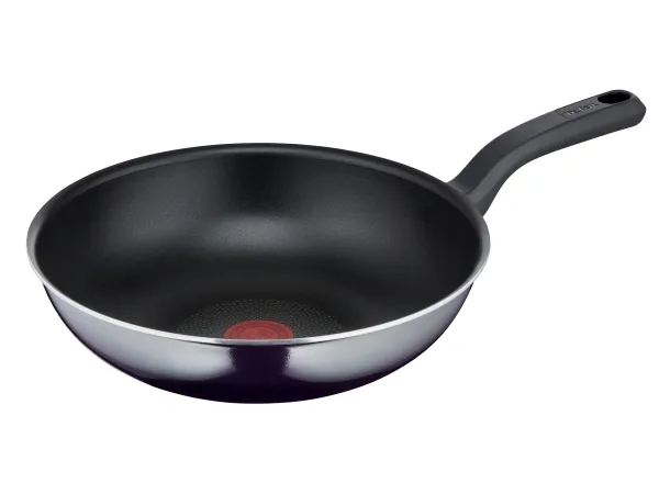 Tefal Resist D52619, Rund, Wok-/stekepanne, Svart, Titan, 175 °C, Aluminium