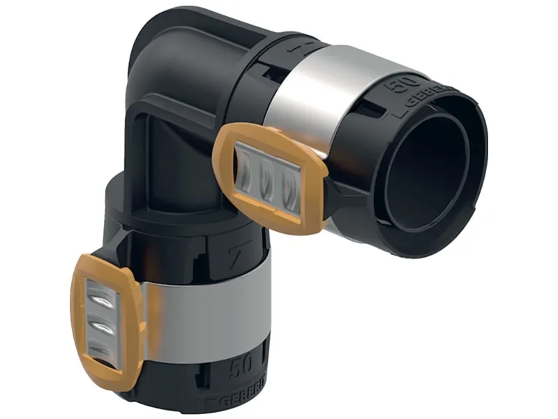Vinkel FlowFit 90gr PPSU ø75mm