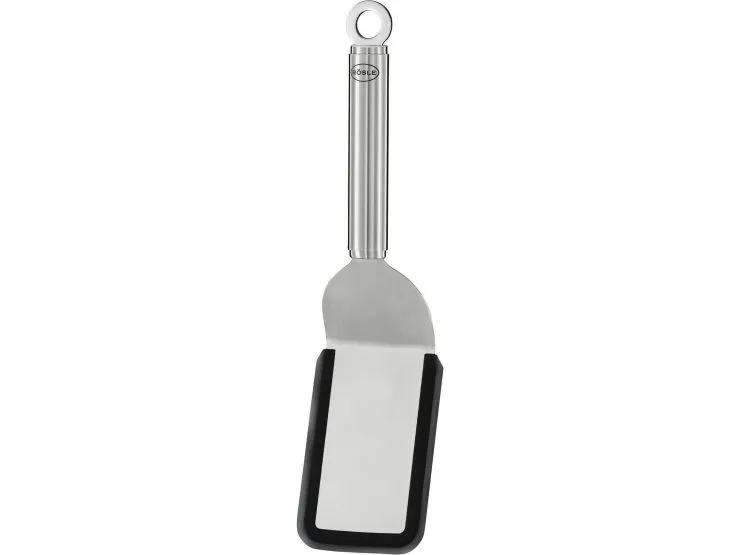 Rösle slikkepott/spatel 26 cm rustfritt stål sølv/svart