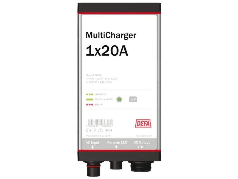 DEFA multicharger 12v 1x20a