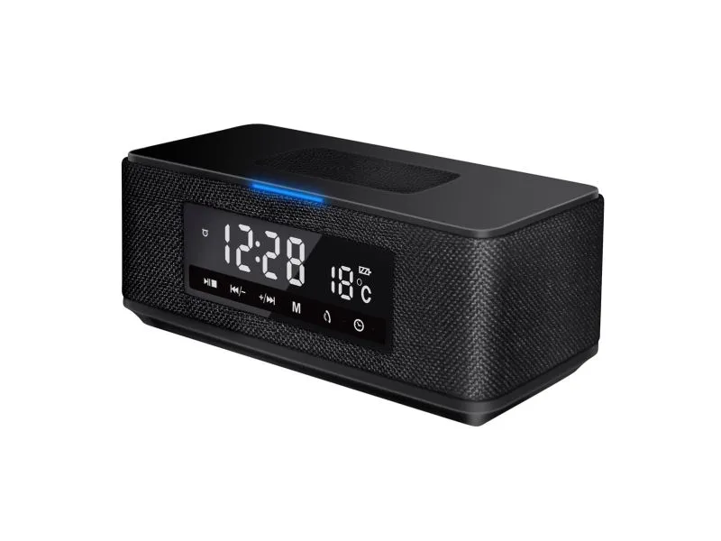 Platinet PMGQ15B, 10 W, Trådløs, Stereo bærbar høyttaler, Sort, LCD, Universell