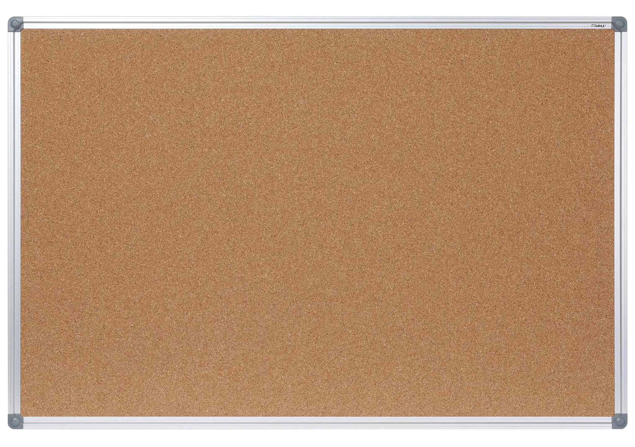 Opslagstavle Dahle 60x45 cm kork med alumramme - inkl. monteringssæt