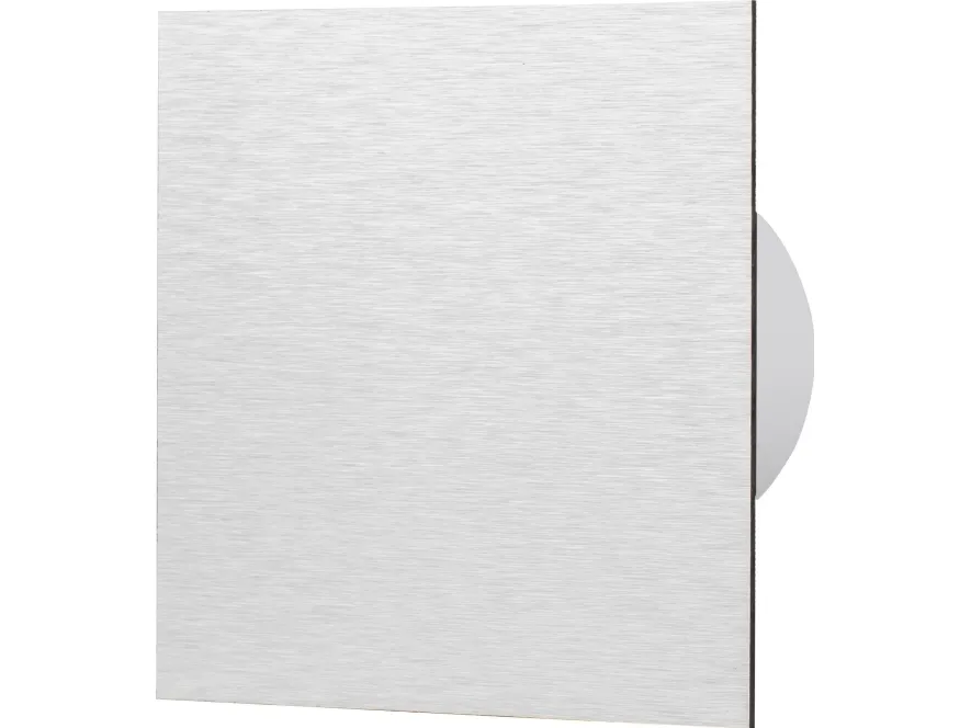 Orno ventilasjonsplate med vifte og gitter - slipt aluminium