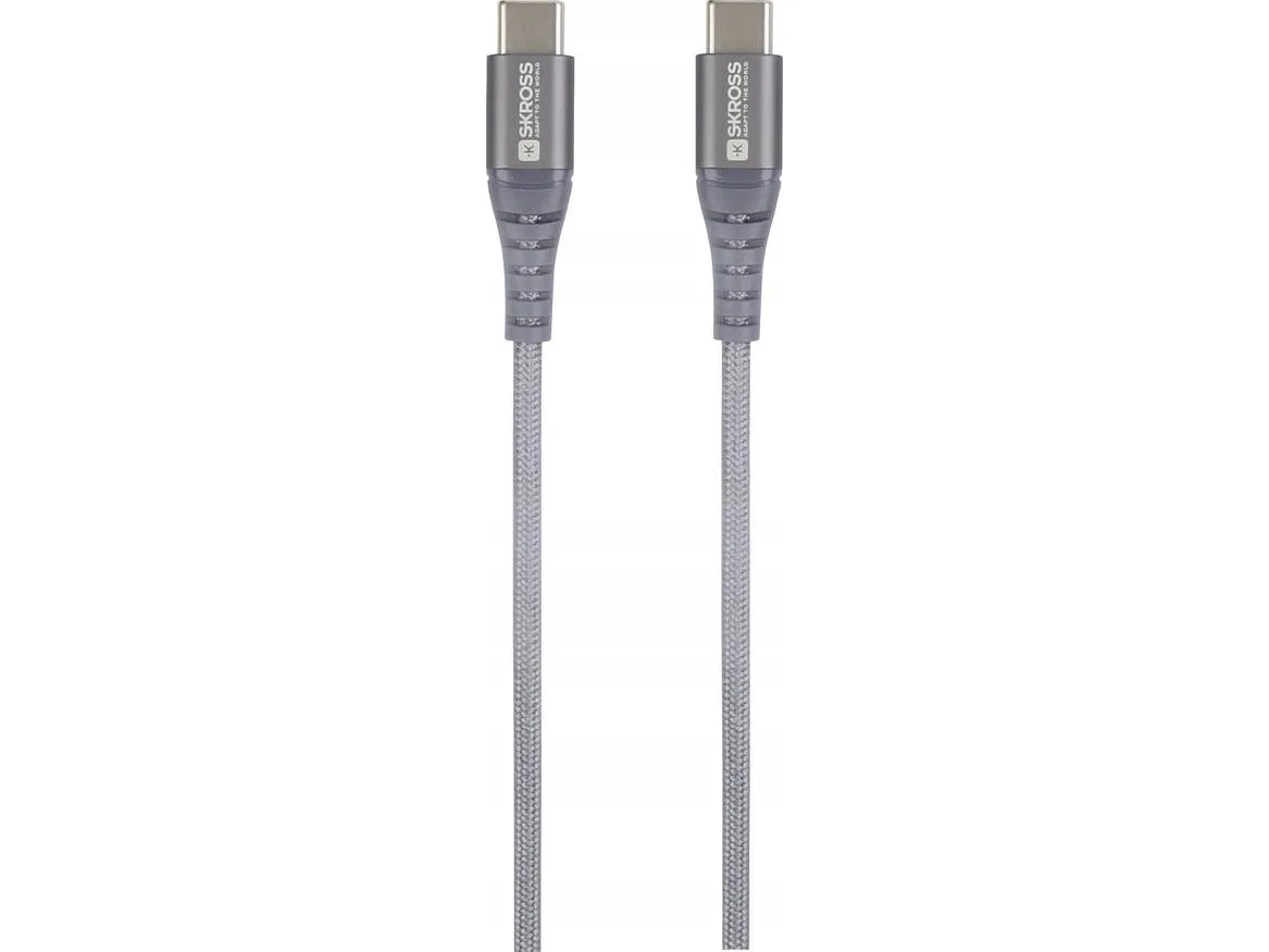 USB-kabel Skross USB-C til USB-C 1,2 m grå (SKCA0017C-C120CN)