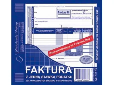 Michalczyk & Prokop Faktura 2/3 A5 med én skattesats 131-4E