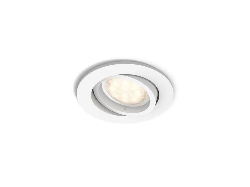 Philips myLiving Innfelt spot, Innsunket spotlight, Ikke-utskiftbare pærer, 1 ampuller, LED, 4,5 W, Hvit