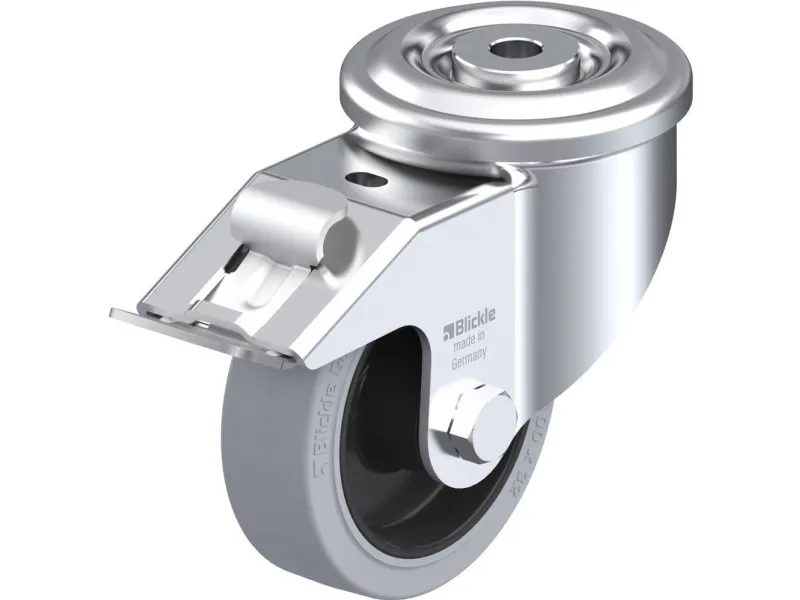 Blickle 756818 LKR-POEV 100R-FI-SG styrehjul med brems, hjuldiameter: 100 mm, bæreevne (maks.): 200 kg – 1 stk