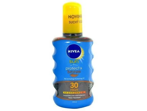 Nivea Sun Protect & Bronze Activating Spray Balsam Natural Tan Spf30 200ml
