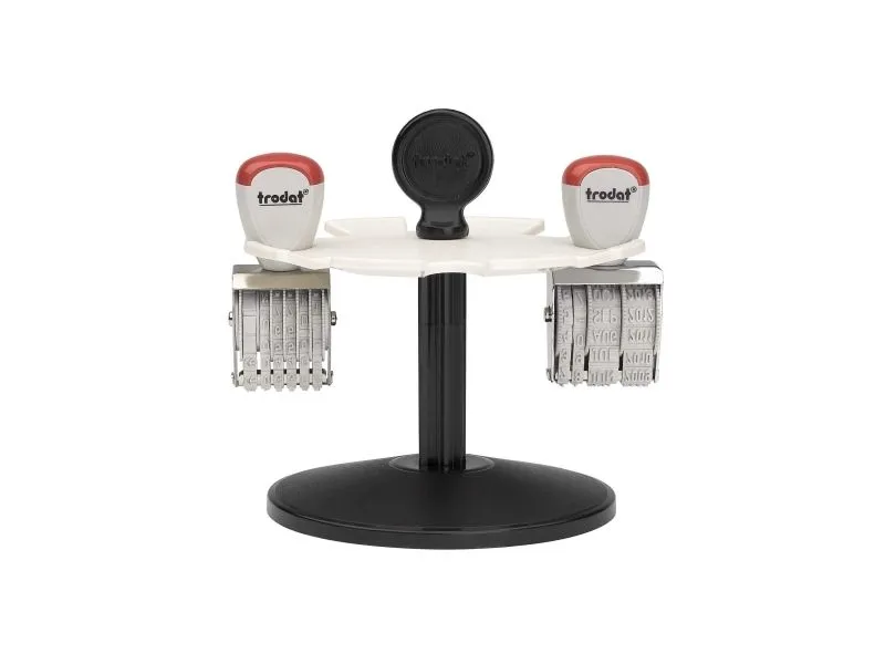 Trodat 3008, 8 stempler, Sort, Grå, 118 mm, 118 mm, 122 mm, 167,5 g