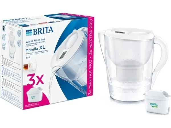 Brita Marella XL 3,5 l vannfilter + 3 Maxtra Pro-filtre