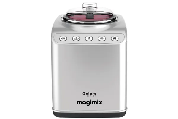 Magimix 11680 RW, Tradisjonell iskremmaskin, 2 l, 60 min, 1 boller, 2 l/t, Akrylonitril-butadien-styren (ABS), Rustfritt stål