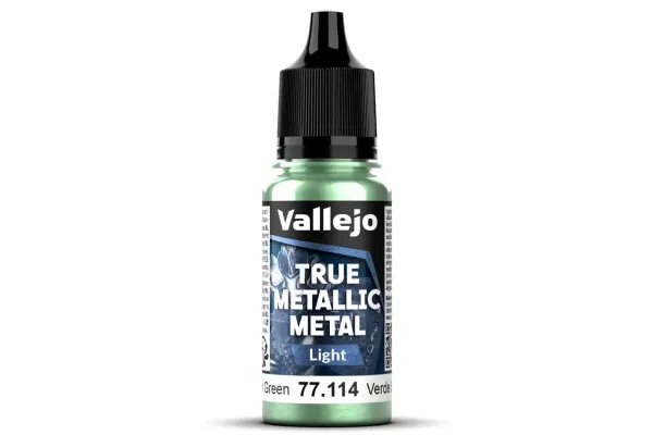 Vallejo 77.114 - True Metallic Metal - Light - Dusken Green, 18 ml