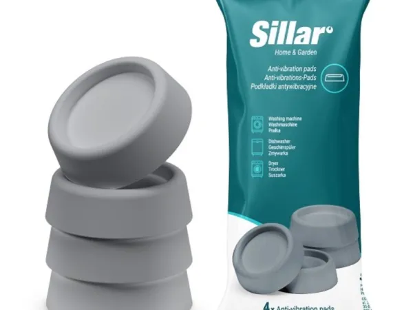 Wessper antivibrasjonsunderlag SILLAR grå, sett/4 stk