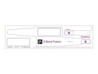 Zebra Z-Band Fusion - Polypropylen (PP) - adhesiv - hvit - 70 x 22 mm 1000 stk (5 rull(er) x 200 håndleddsbånd - for Zebra GX420  GK Series GK420  G-Series GC420  GX Series GX420, GX430  LP 28XX  TLP 28XX