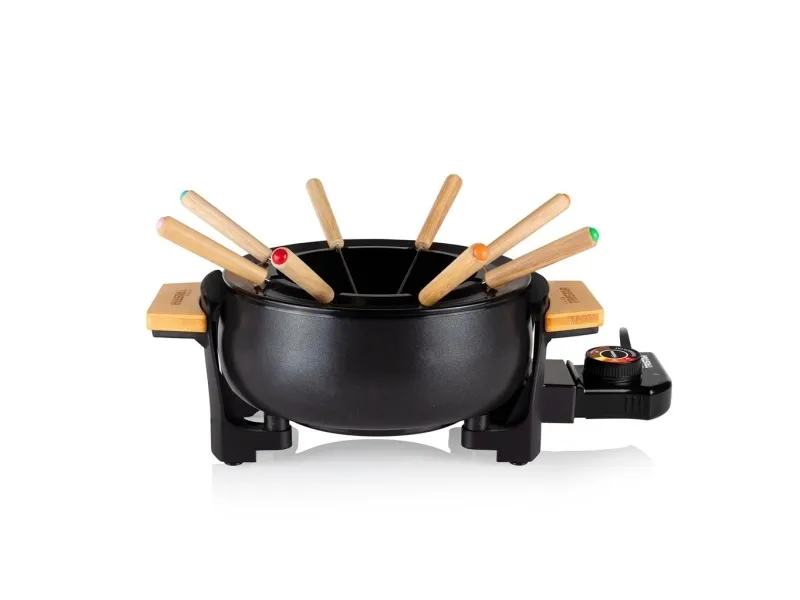Tristar FO-1108, 8 person(er), 1,5 l, Sort, Rund, Rustfritt stål, Rotasjon