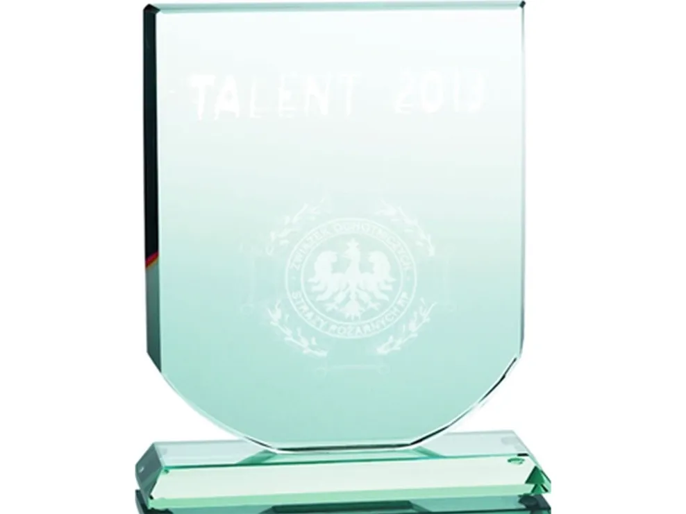 Victoria Sport 3D-gravert glasstrofé med etui