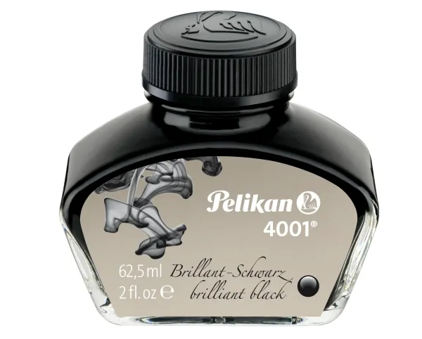 Pelikan blekk 4001 i glass, svart, innhold: 62,5 ml (329144) - 1 stk (329144)