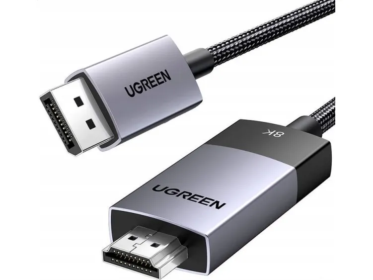 Ugreen DisplayPort til HDMI-kabel 1 m svart (80395)