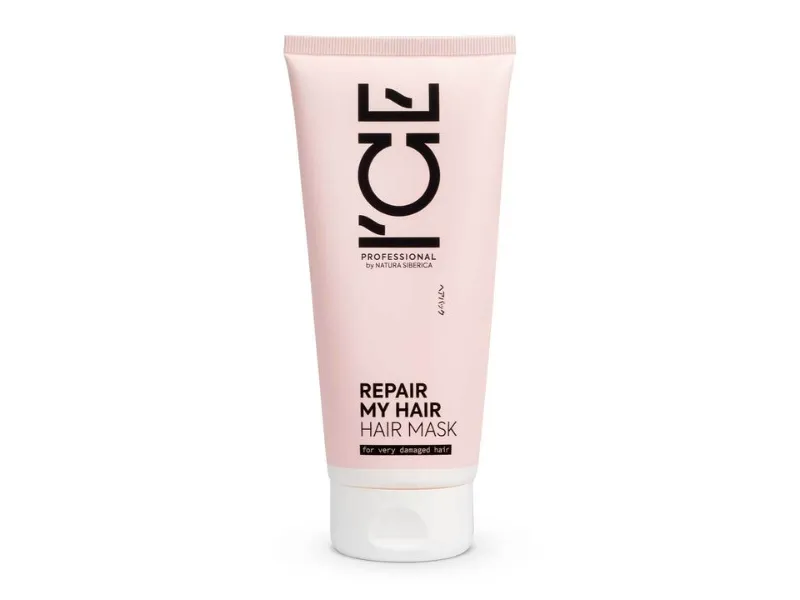 Natura Siberica ICE Mask for skadet, høy porøsitet og sprøtt hår Repair My Hair 200 ml