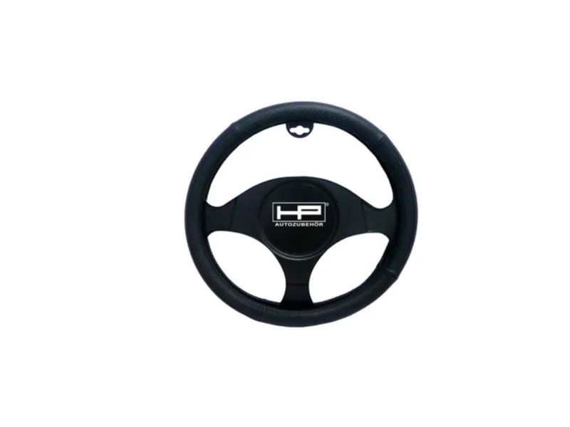 HP Autozubehör rattdeksel (Ø x H) 40,5 cm x 3,5 cm ekte skinn sort 37 - 39 cm